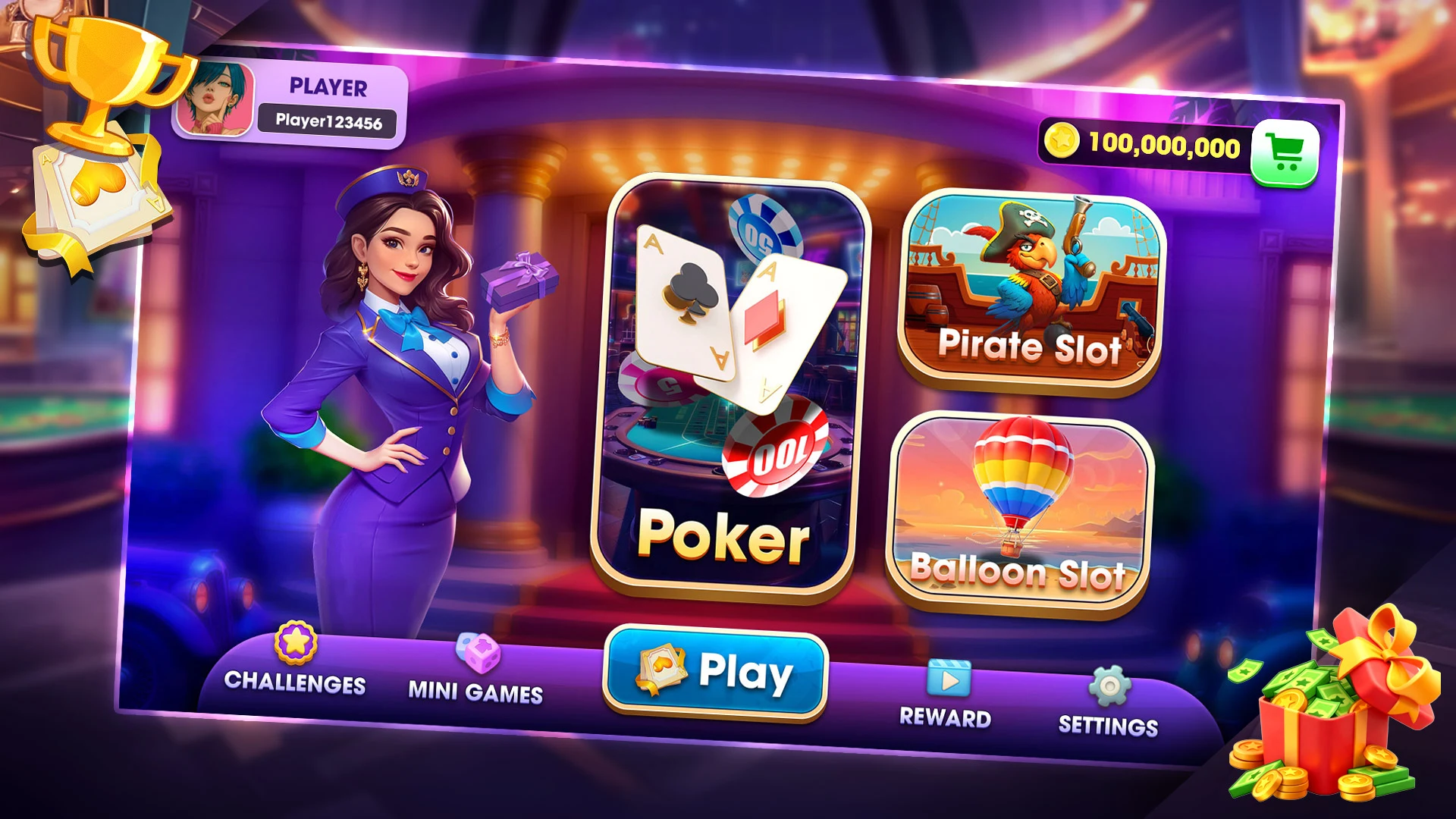 Khmer Lucky Poker Slots screenshot